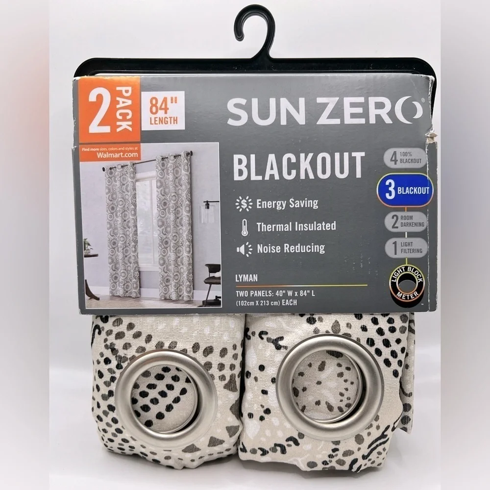 Sun zero blackout panels - Length: 84” Width: 40”